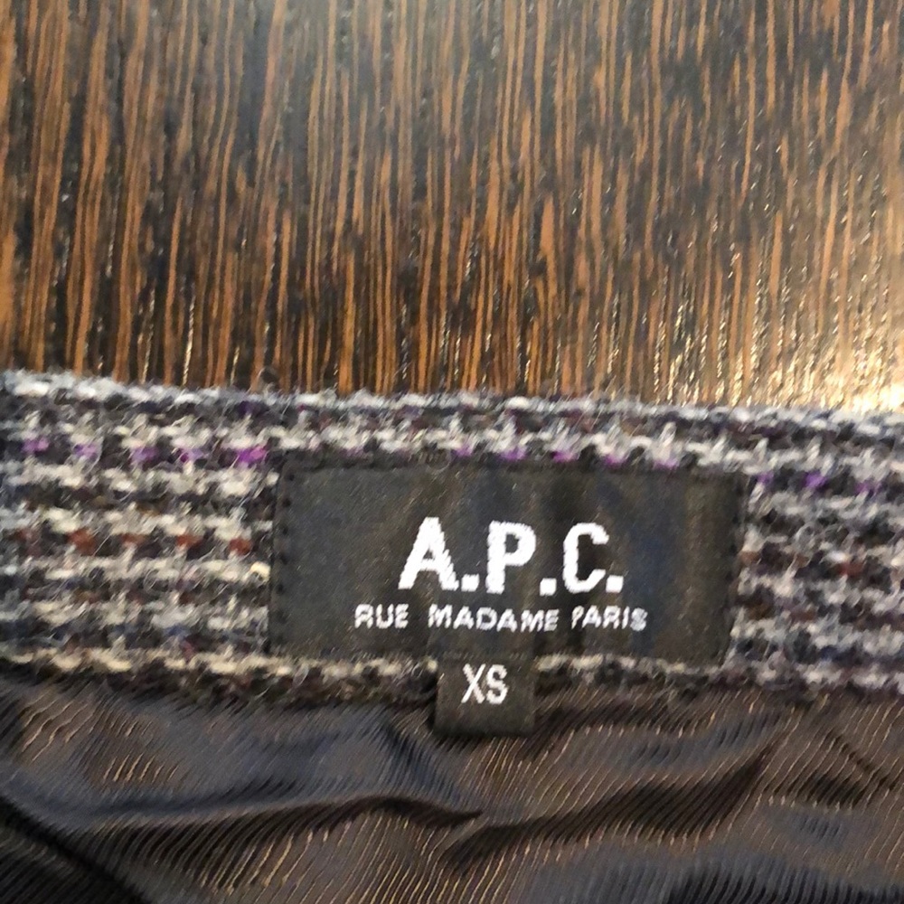 APC Wool Miniskirt size XS (0) - Picture 2 of 2
